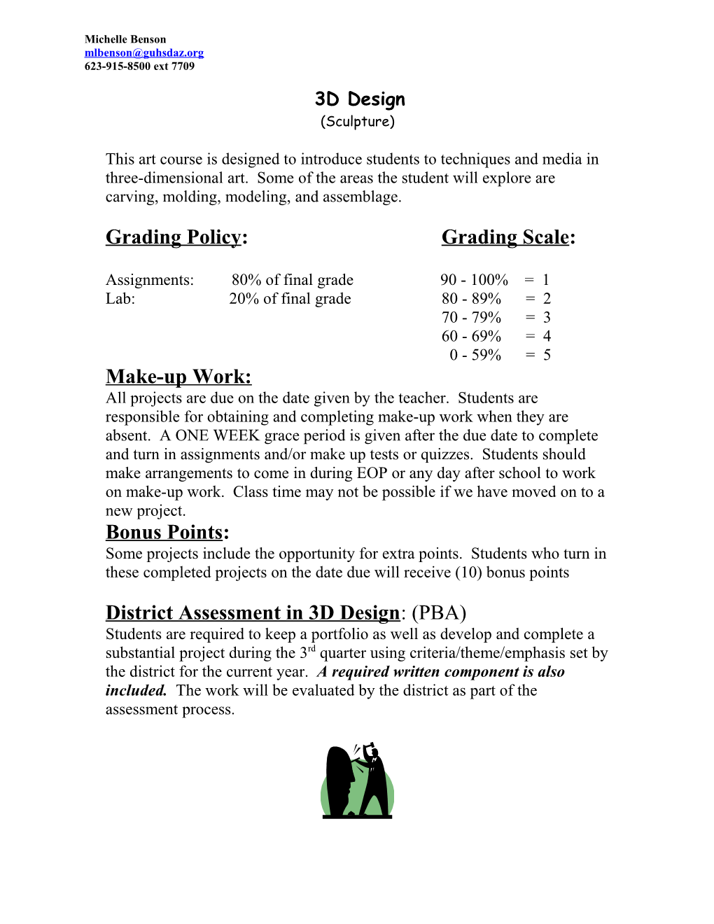 Grading Policy: Grading Scale