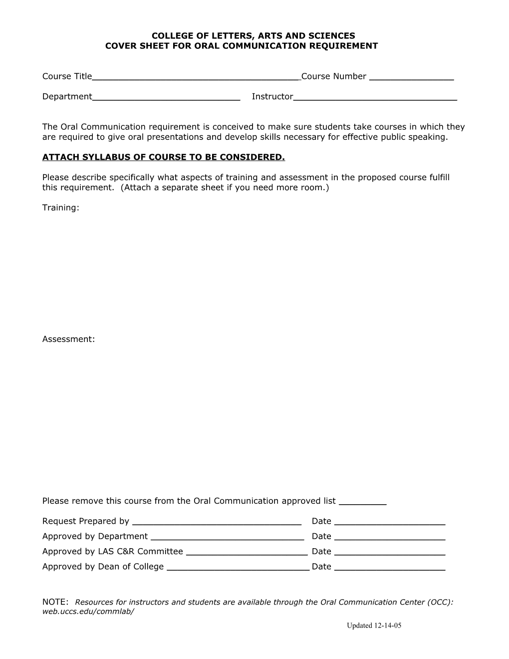 College Of Letters, Arts And Sciences Cover Sheet For Cultural Diversity And Global Awareness Requirements