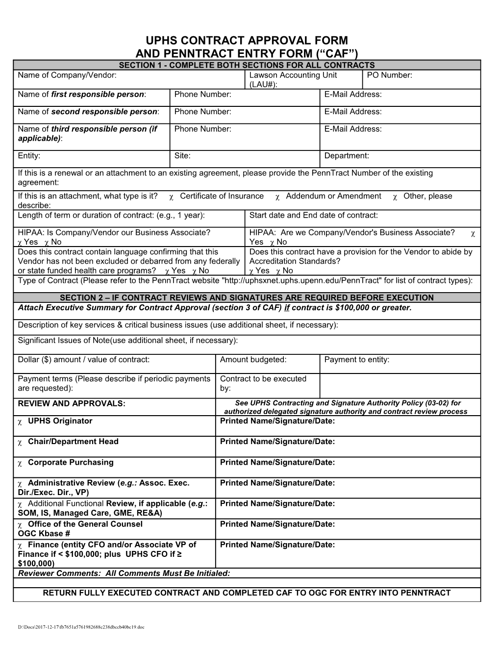 Uphs Contract Approval Form s1