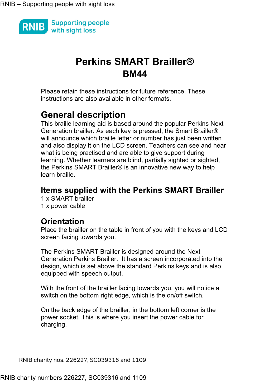Perkins SMART Brailler
