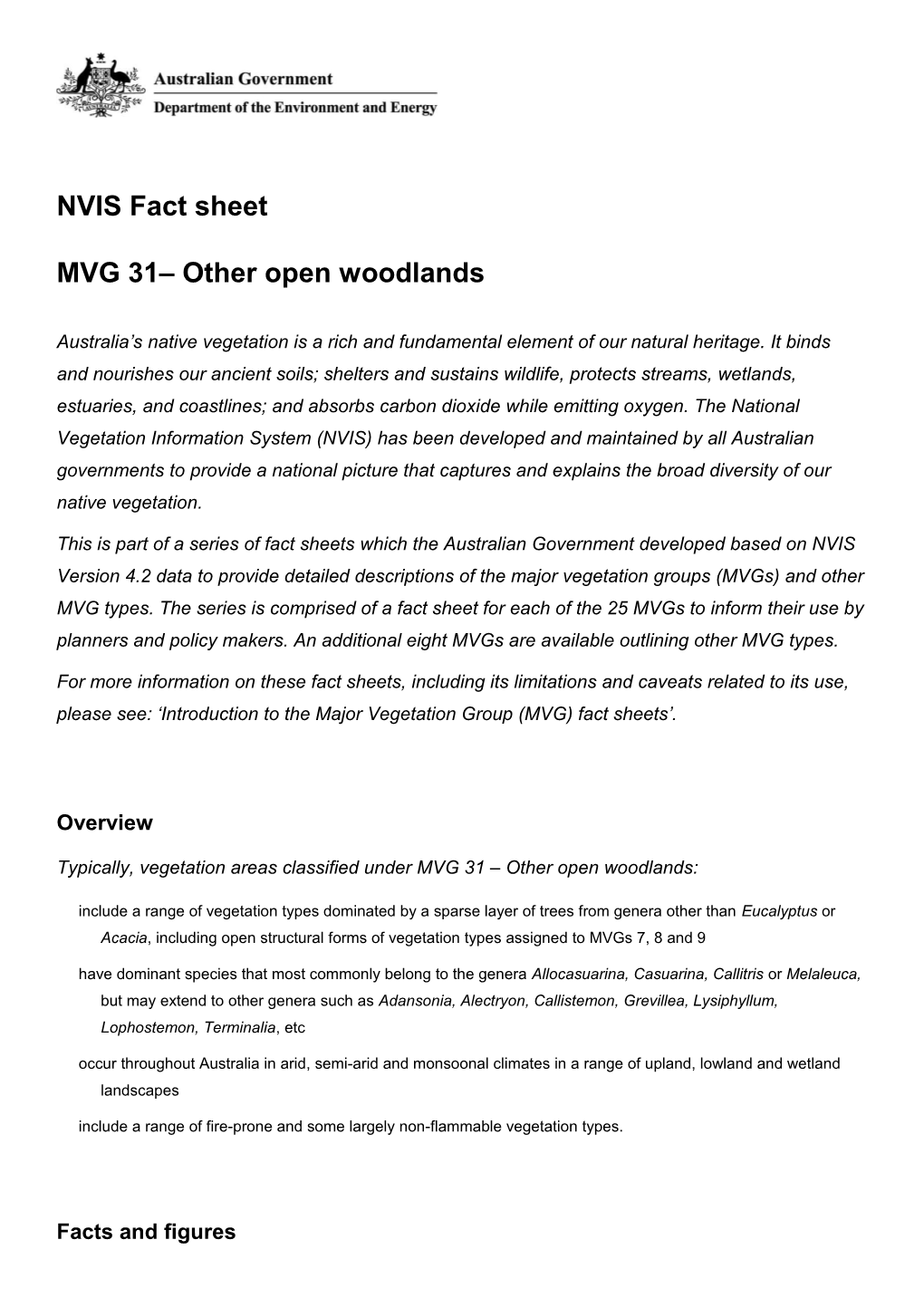 NVIS Fact Sheet MVG 31 Other Open Woodlands
