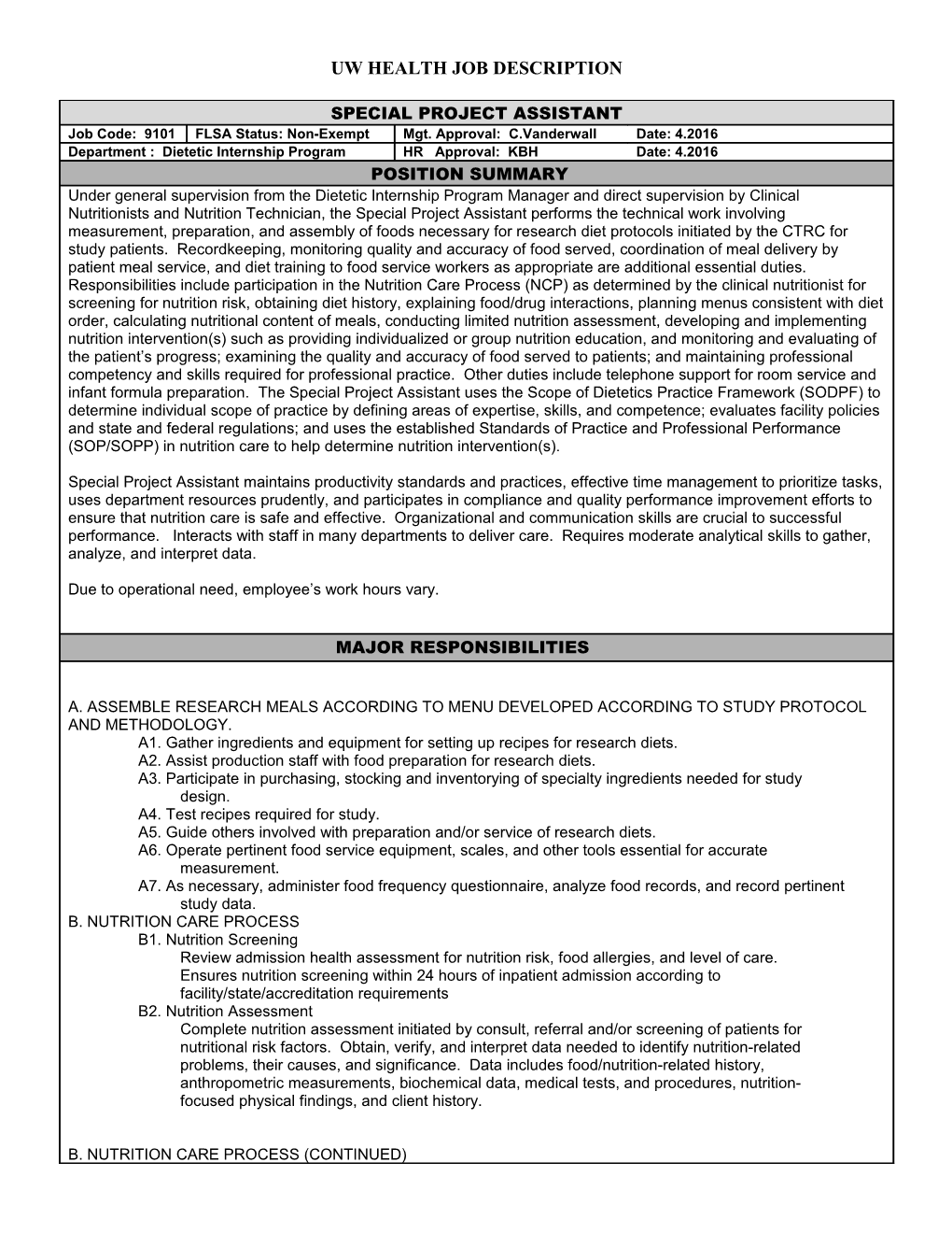Job Description for Job Title s5