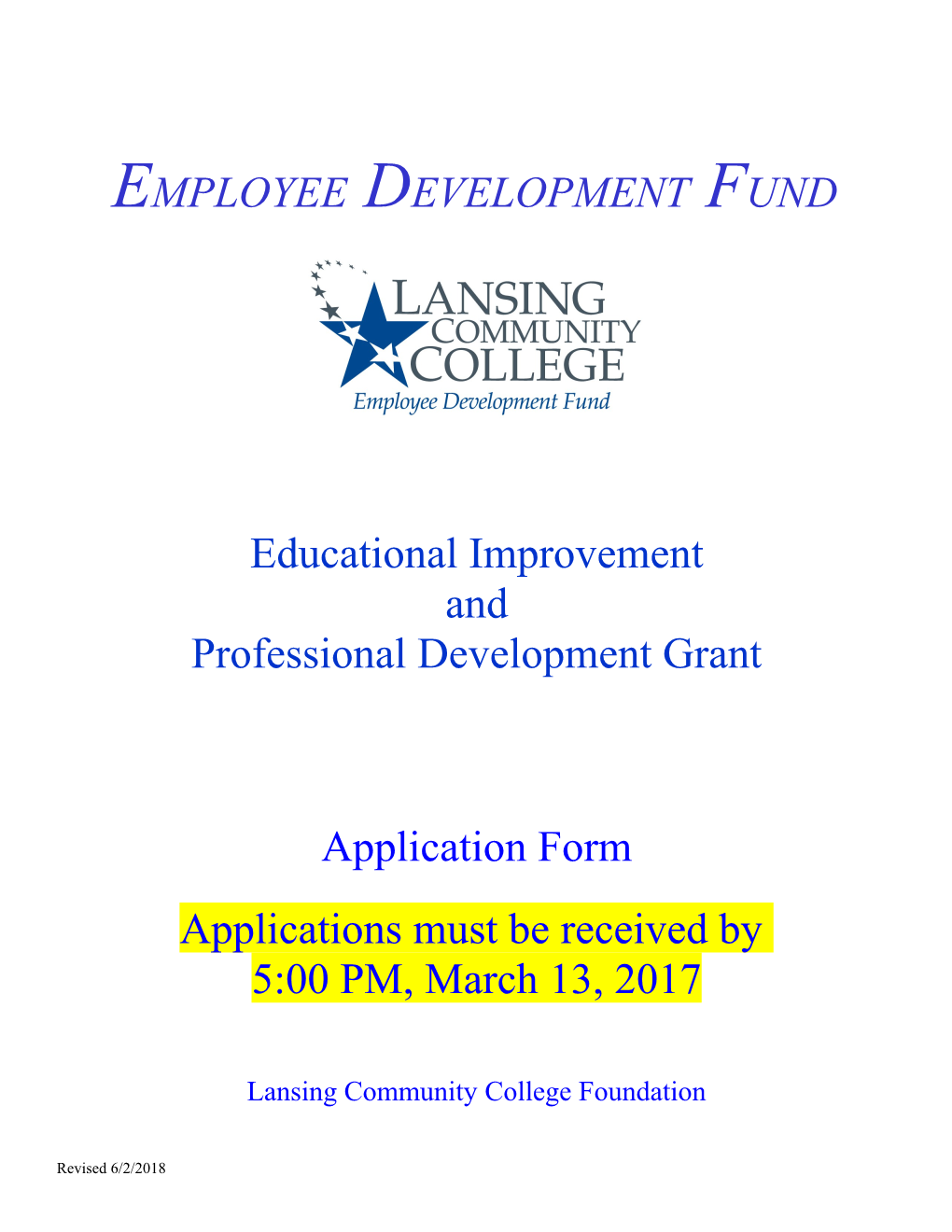 Employee Development Fund