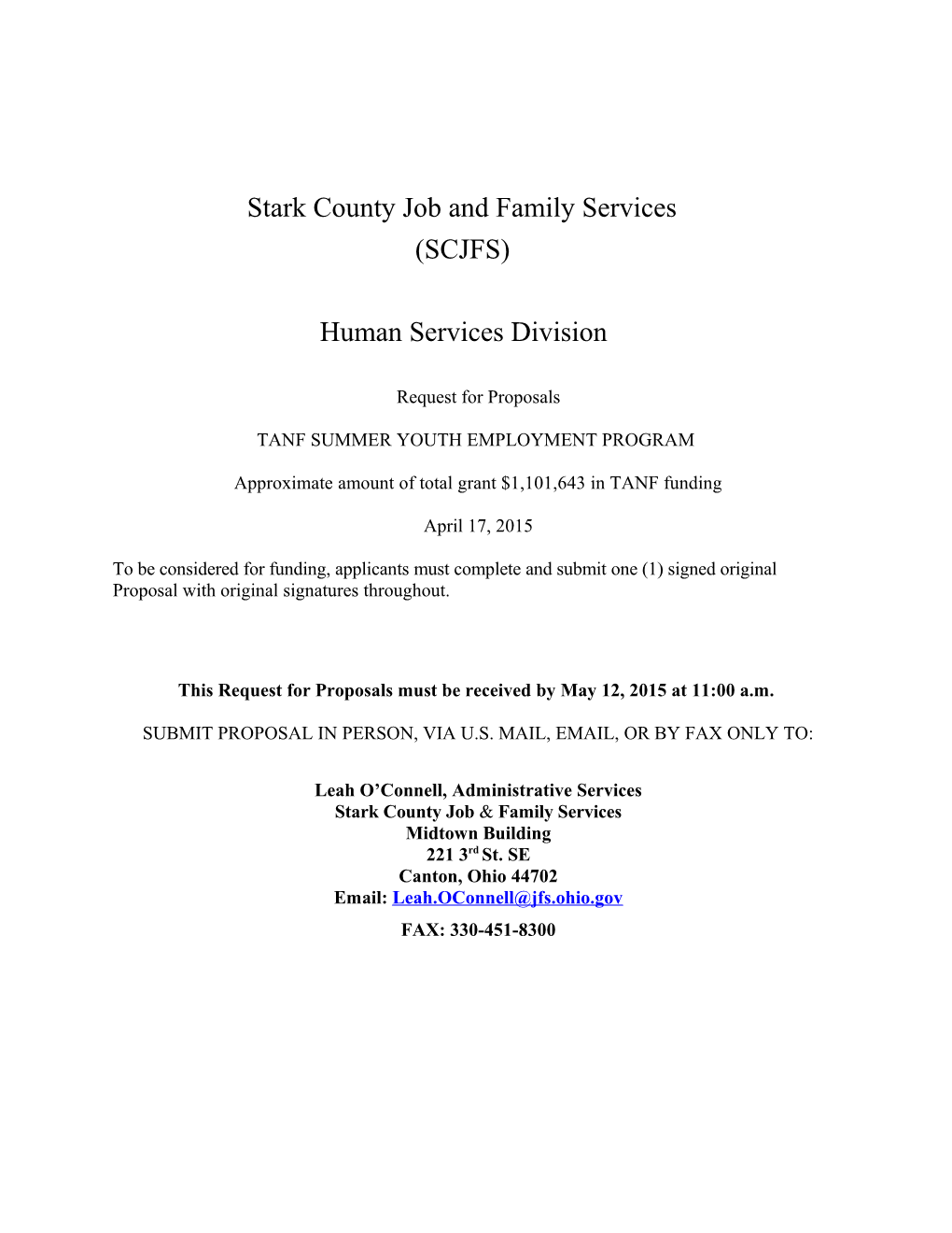 Stark County Job and Family Services