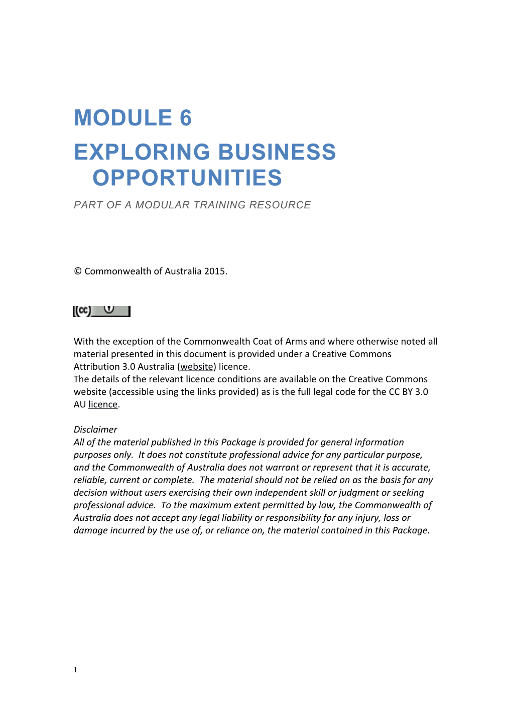Exploring Business Opportunities