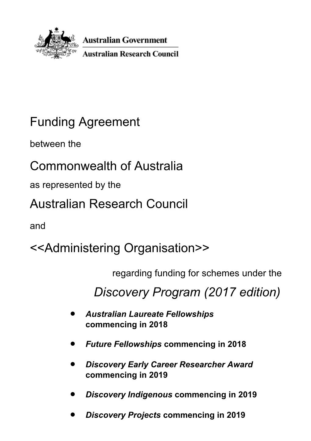 Dprog Funding Agreement 2018-19