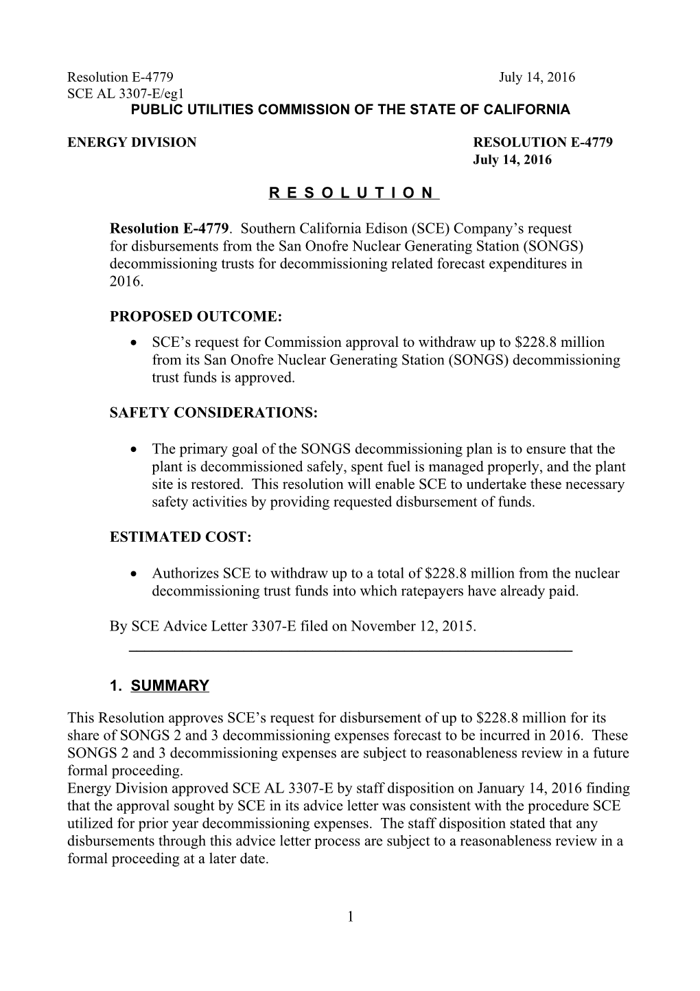 Public Utilities Commission of the State of California s119