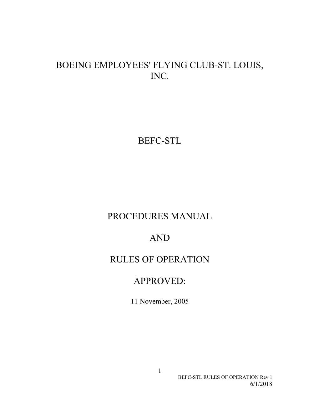 Boeing Employees' Flying Club-St. Louis, Inc