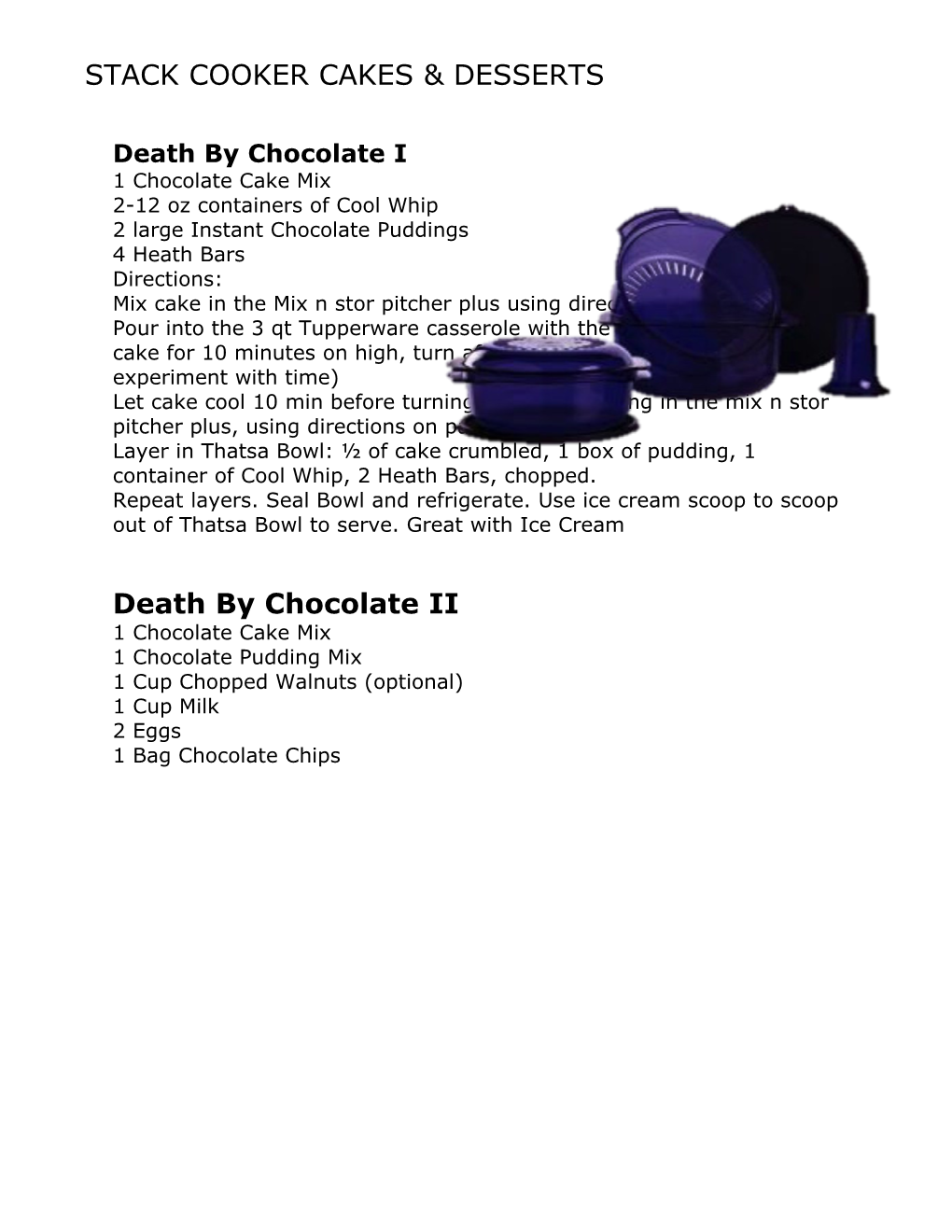 Death by Chocolate I