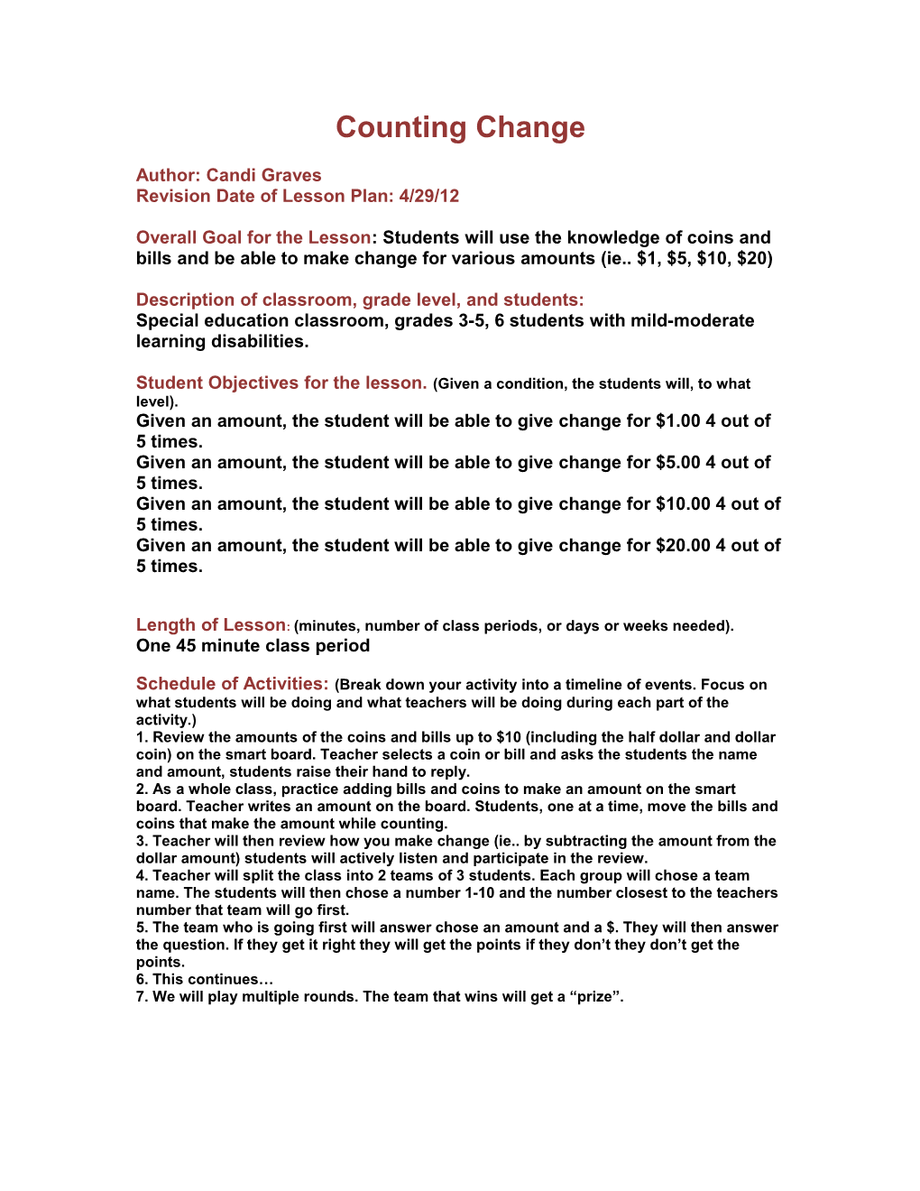 W301 Lesson Plan Template s1