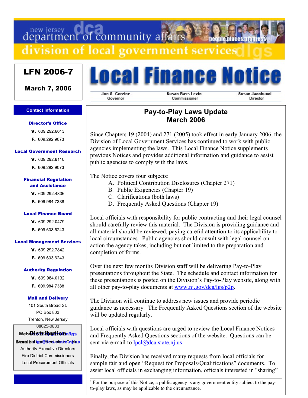 Local Finance Notice 2006-7 March 7, 2006 Page 7