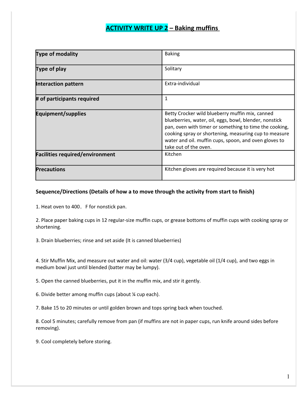 Sequence/Directions (Details of How a to Move Through the Activity from Start to Finish) s1