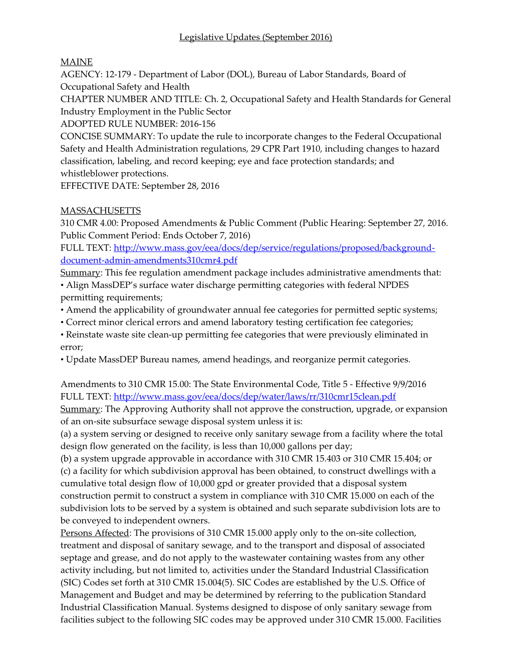 NECA Compliance Monitoring (September 2016)