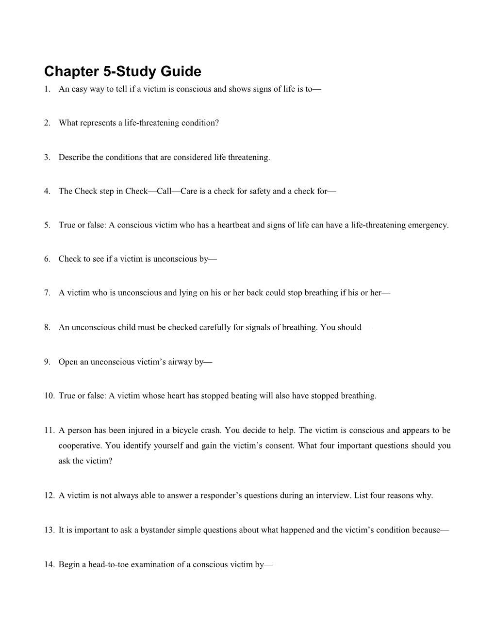 Chapter 5-Study Guide s1