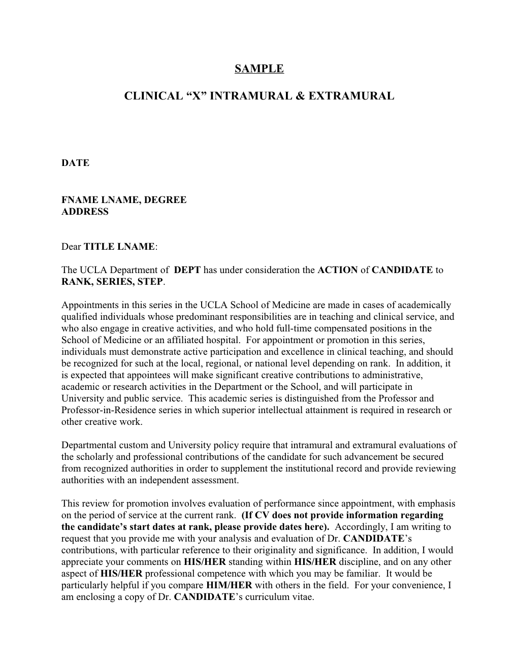 Clinical X Intramural & Extramural