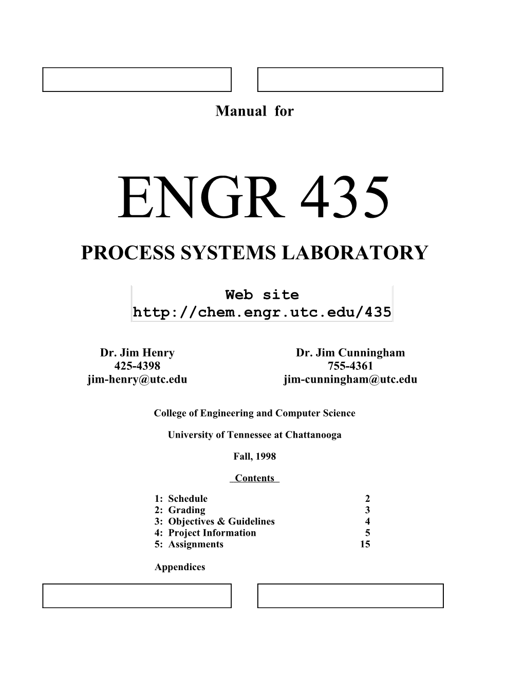 ENGR 435 Lab Manual