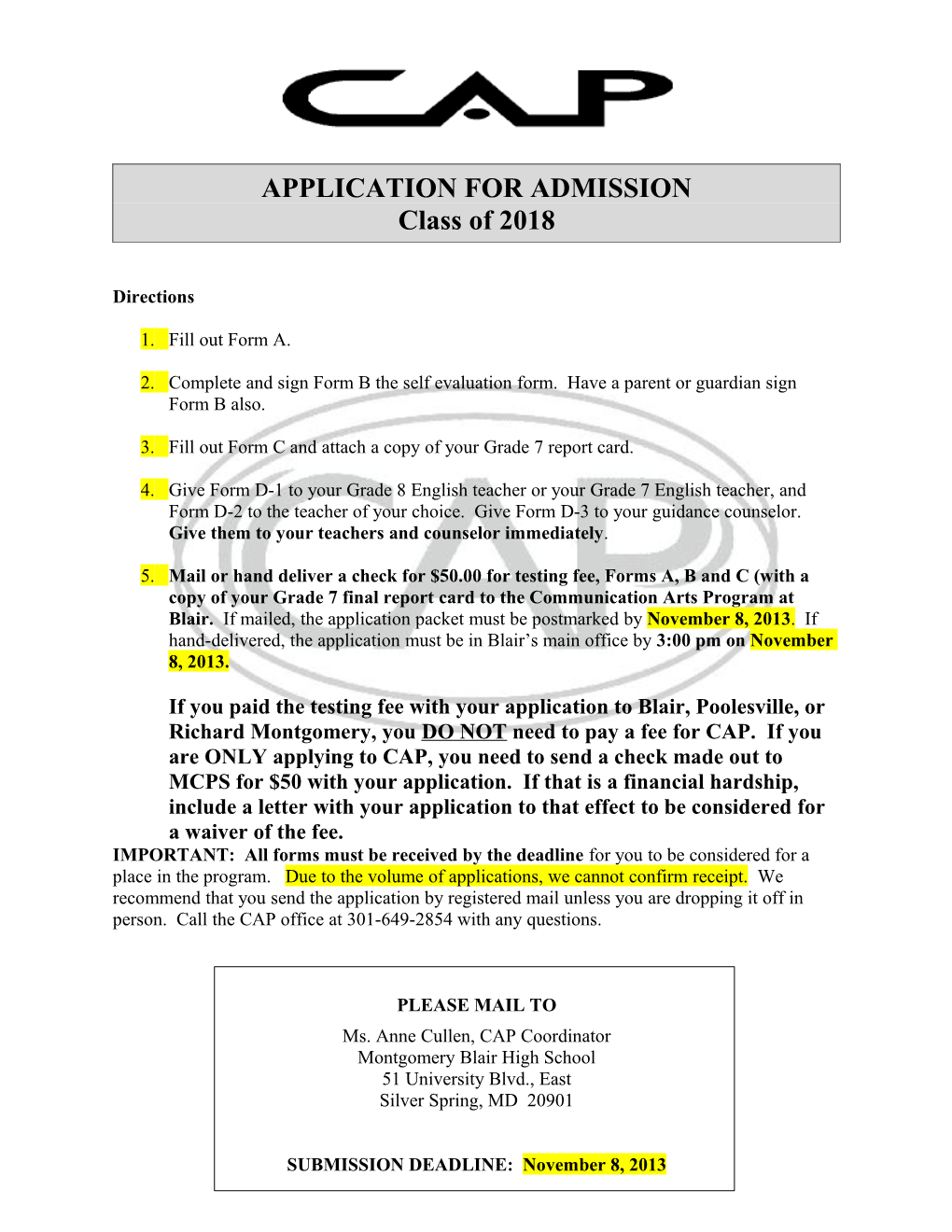 Application for Admission s12