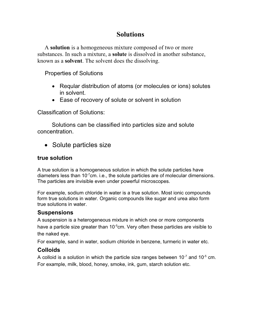 Reqular Distribution of Atoms (Or Molecules Or Ions) Solutes in Solvent