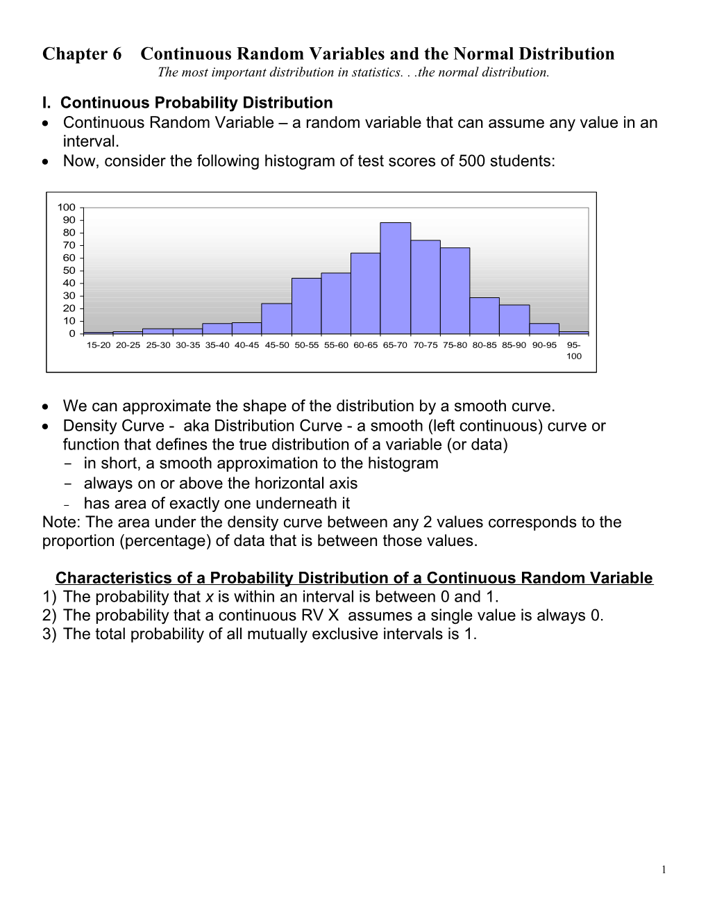 Chapter 6 the Normal Distribution s1