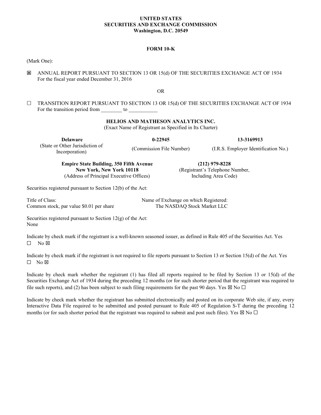 Securities and Exchange Commission s1