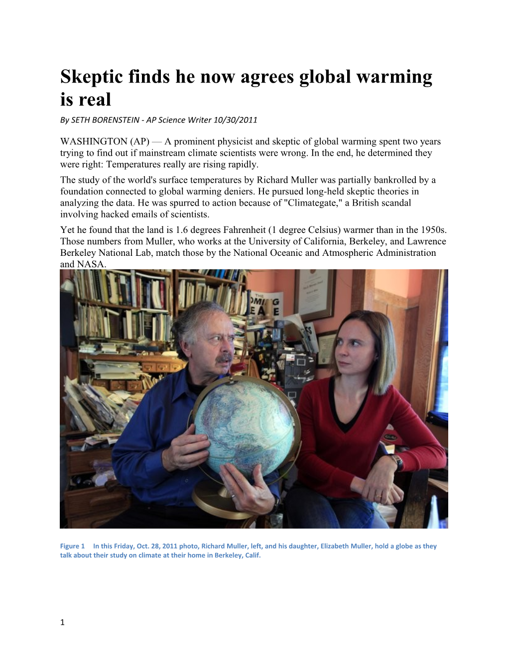 Skeptic Finds He Now Agrees Global Warming Is Real