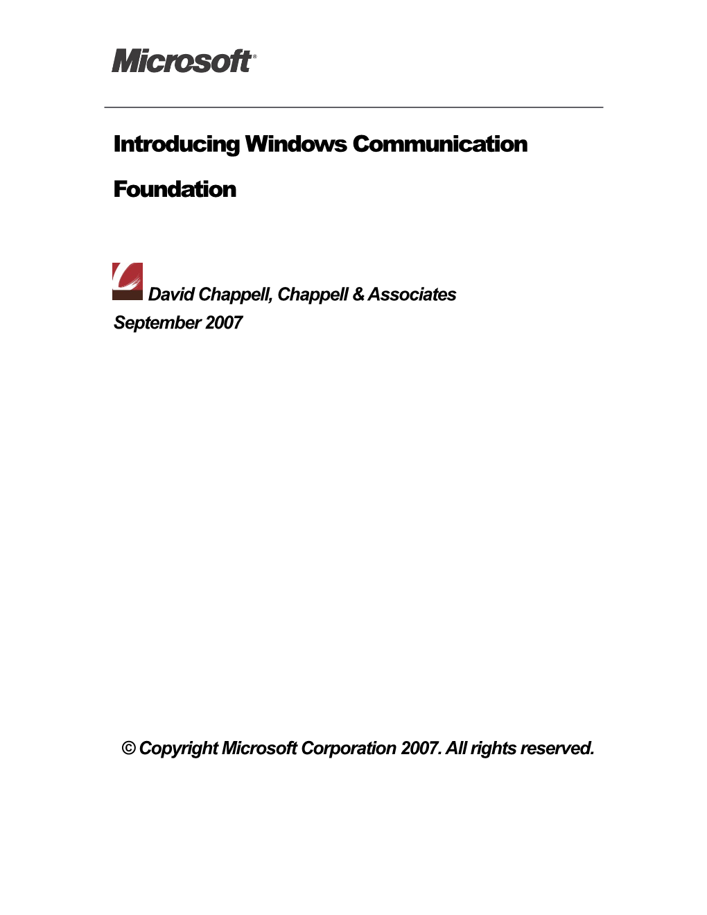 Introducing Windows Communication Foundation