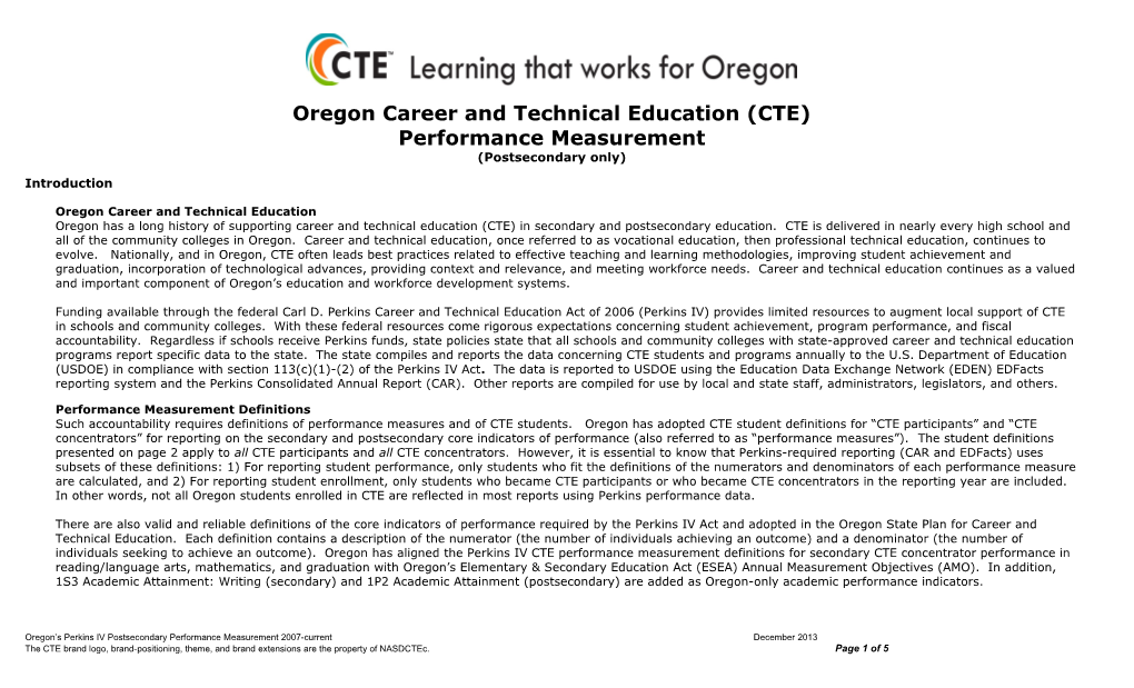 Oregon Career and Technical Education (CTE)