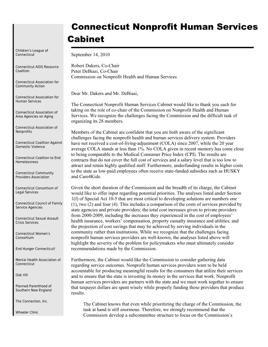 Connecticut AIDS Residence Coalition