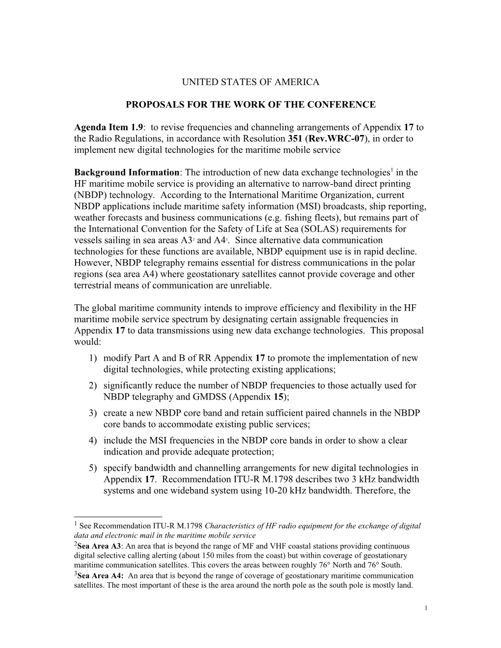 Proposals for the Work of the Conference s1