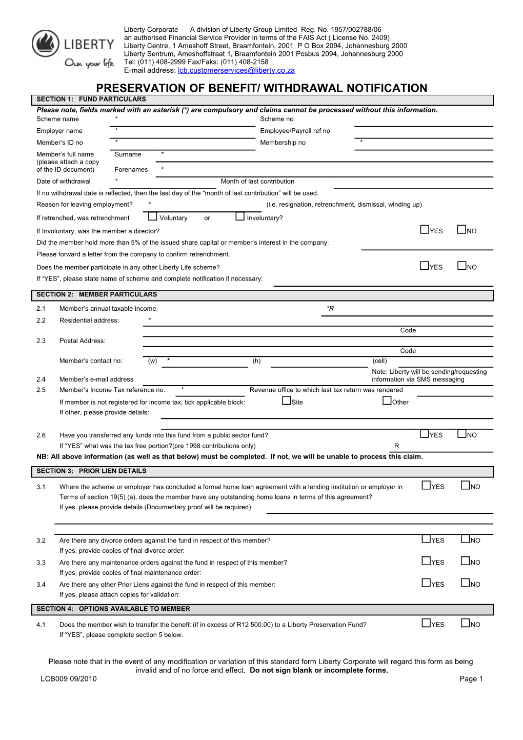 Letter Template (Liberty Corporate Benefits)