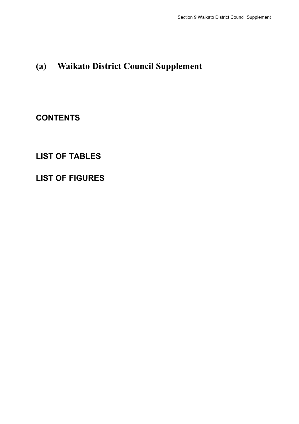 9 Waikato District Council Supplement