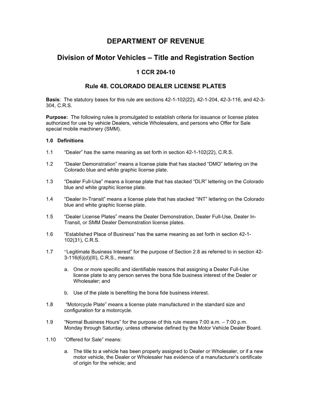 Department of Revenue s11