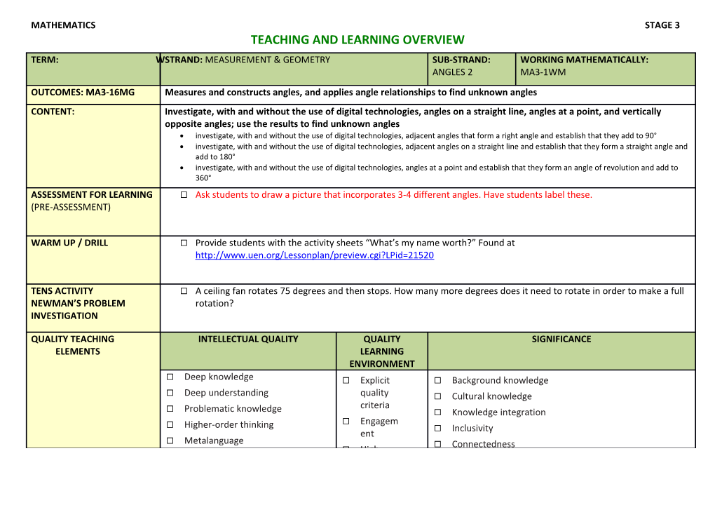 Teaching and Learning Overview s4