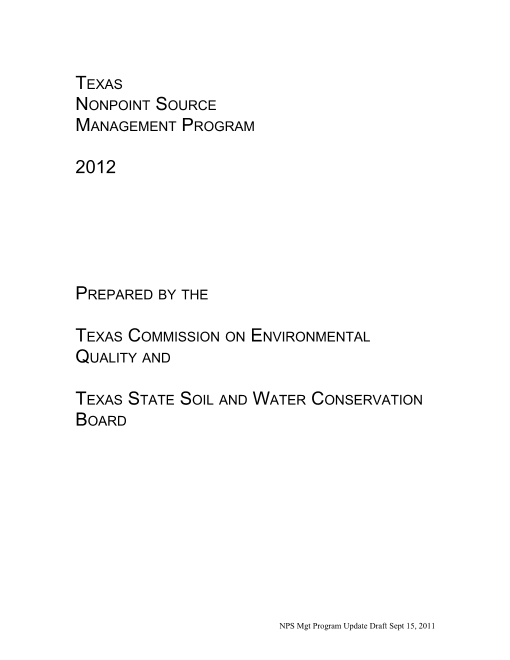Texas Commission on Environmental Quality And