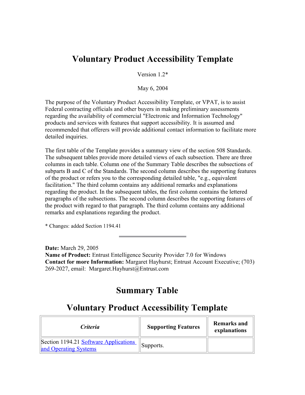 ITI: Voluntary Product Accessibility Template s1
