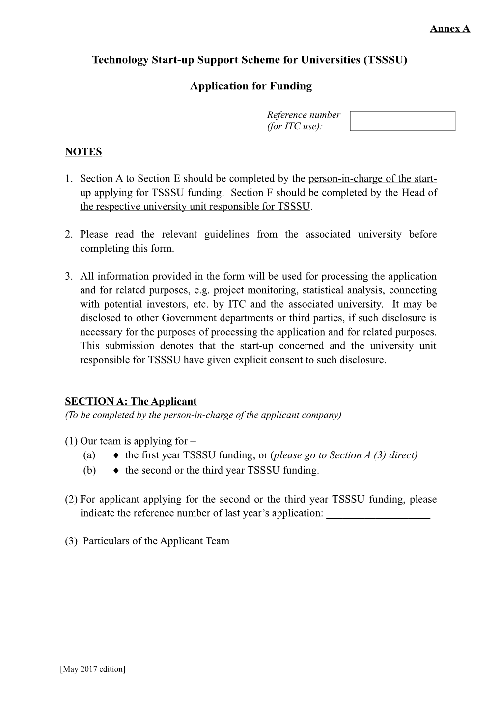 Application for Funding s3