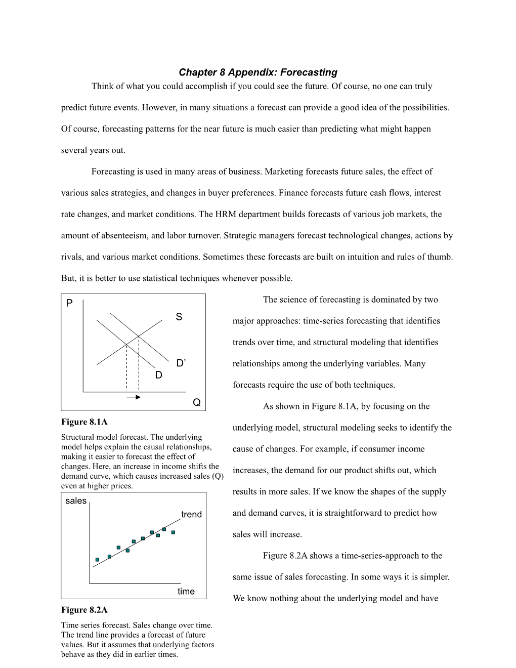 Chapter 8 Appendix: Forecasting