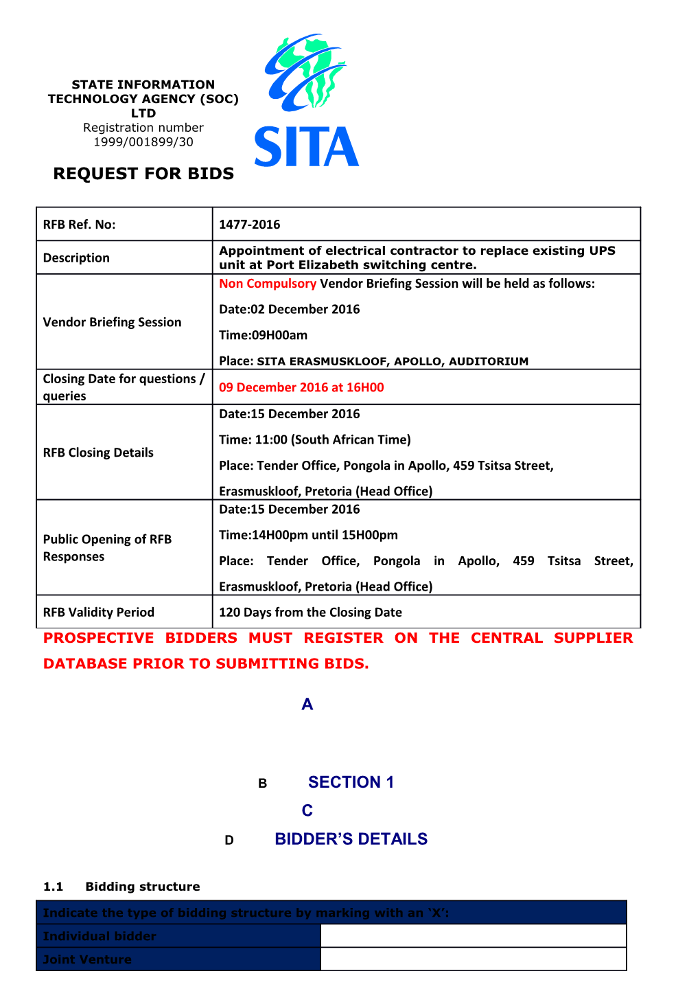 State Information Technology Agency (Soc) Ltd s7