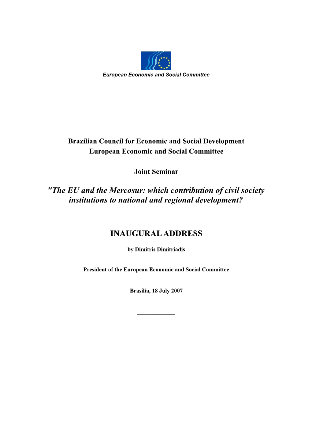 Brazilian Council for Economic and Social Development