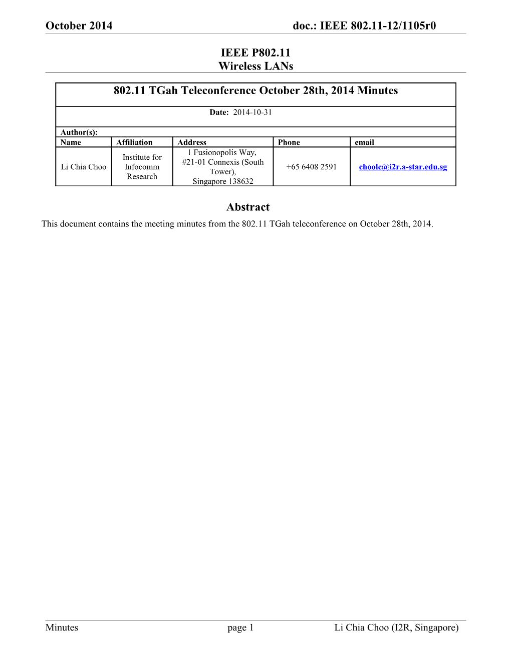 IEEE P802.11 Wireless Lans s11