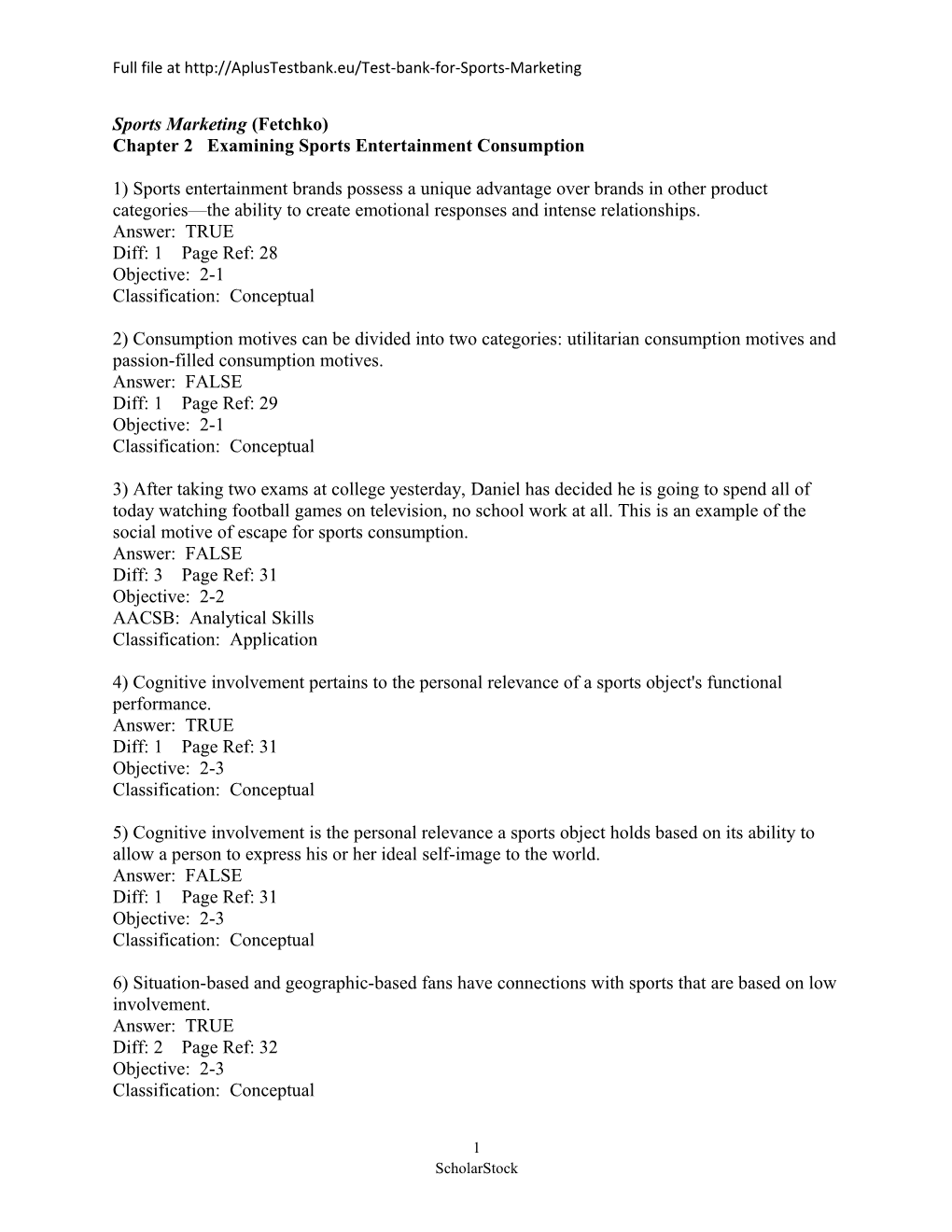 Chapter 2 Examining Sports Entertainment Consumption