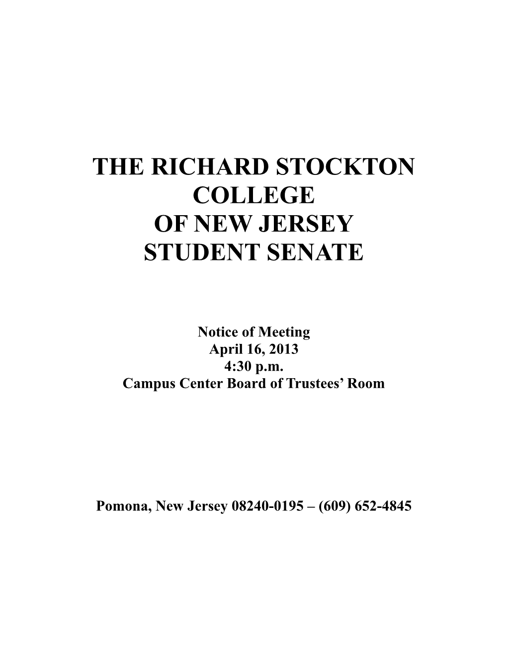 The Richard Stockton College s5