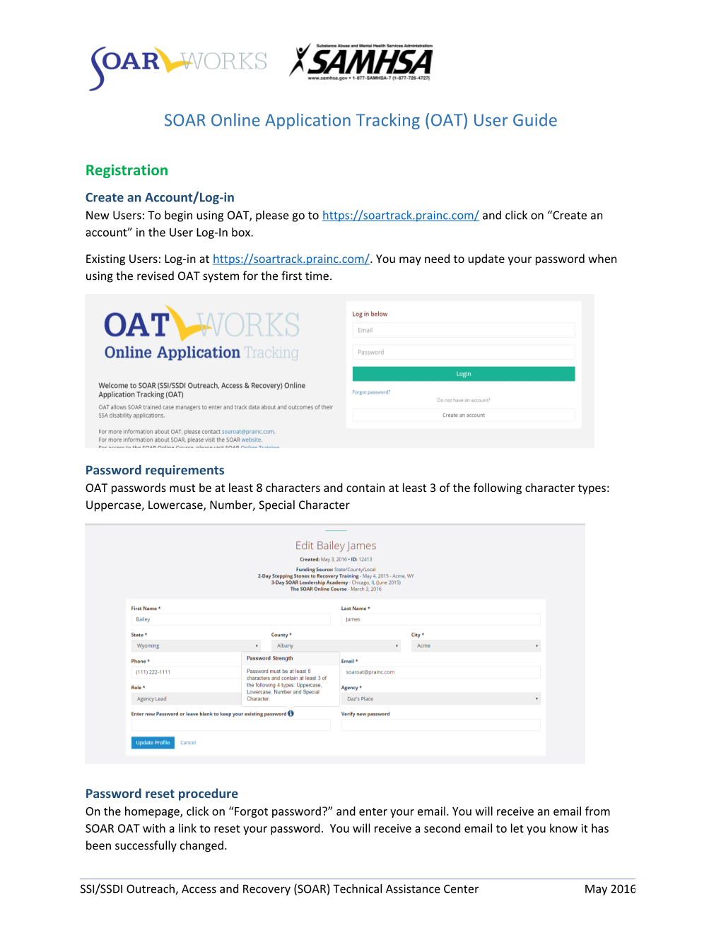SOAR Online Application Tracking (OAT) User Guide
