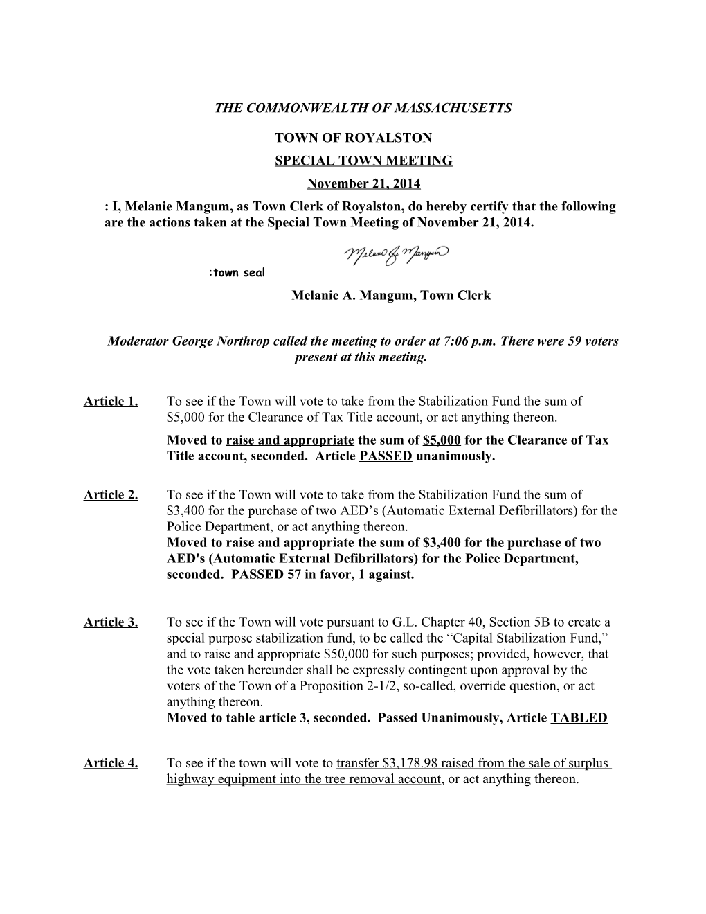 The Commonwealth of Massachusetts s33