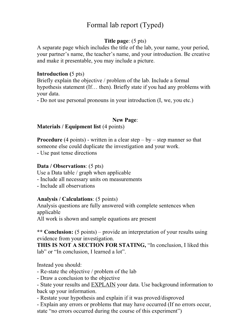 Formal Lab Report Melting and Boiling of Water