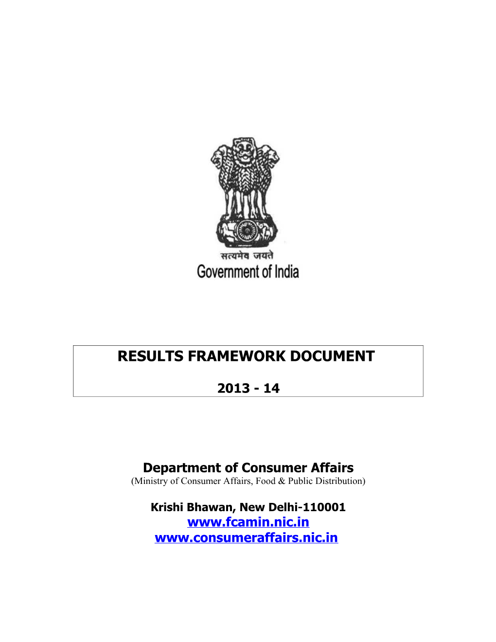 Results Framework Document