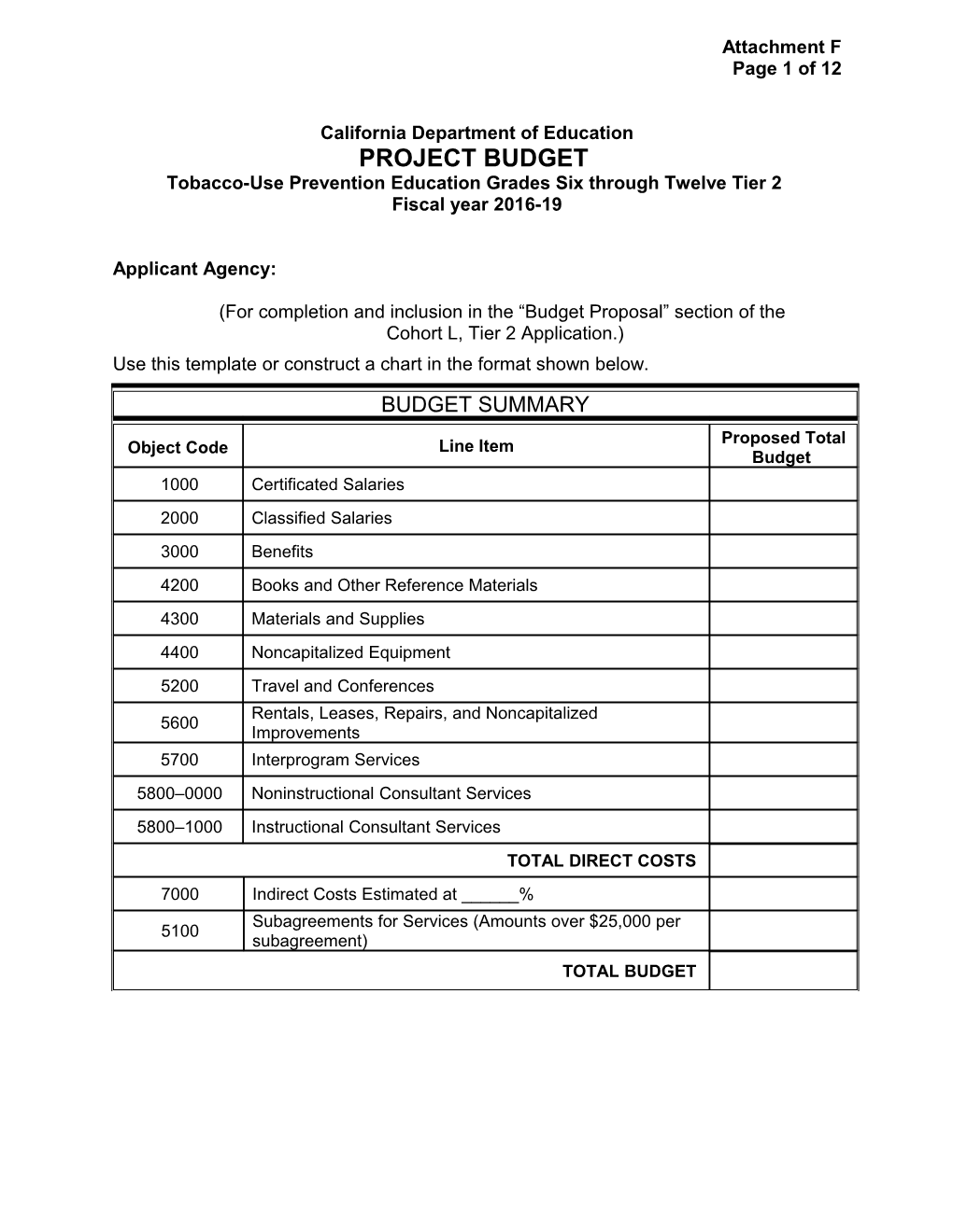 ATTF-16: TUPE Tier 2 (CA Dept of Education)