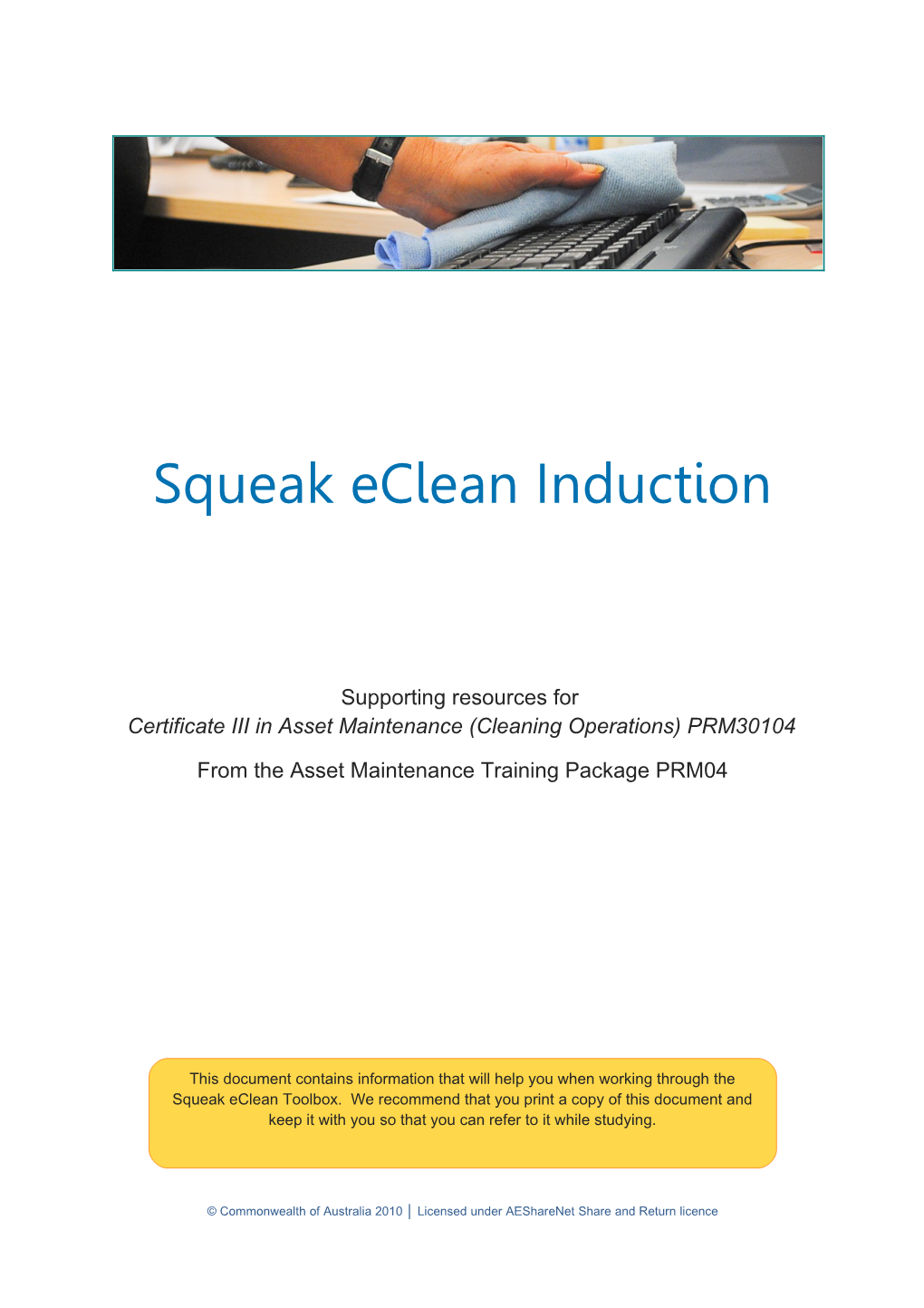 Squeak Eclean Induction