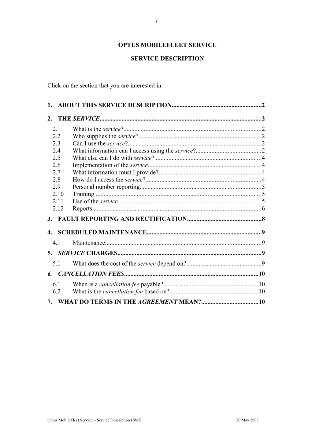 Standard Agreement for the Supply Of s1