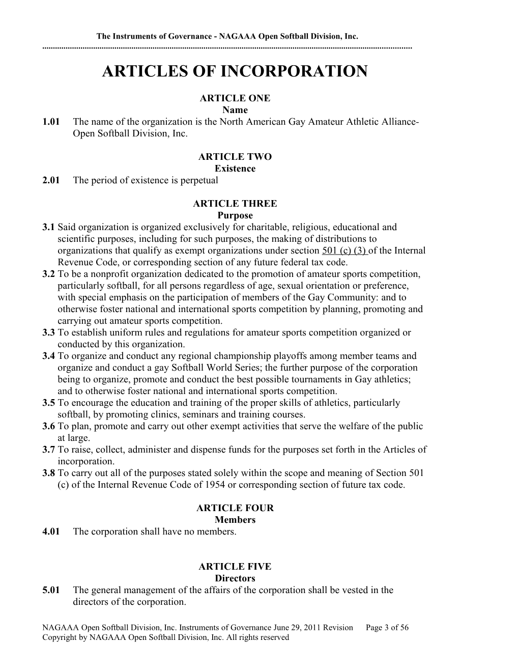 Winter 2004 Bylaws Committee Proposal